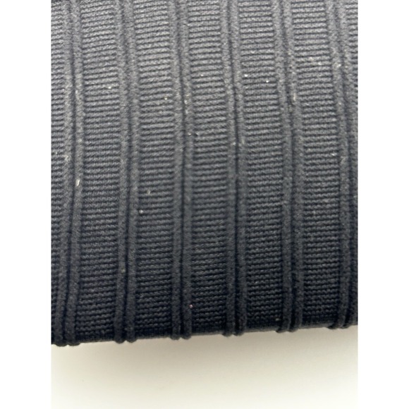 Star‎ Power By Spanx Sz E Center-Stage Black Ribbed Row Patterned Shaping Tights - Picture 4 of 4